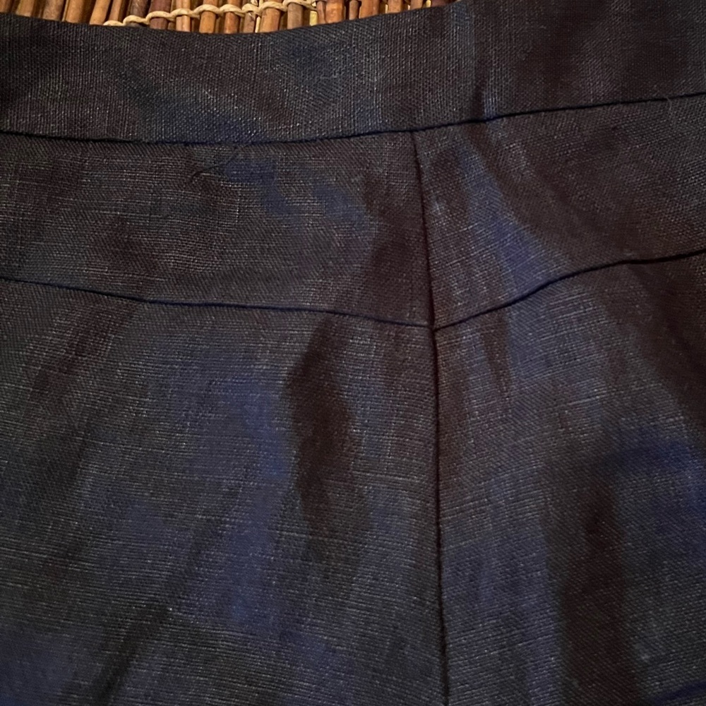 Joie Black Linen Tailored Shorts Sz 6 - Picture 12 of 13